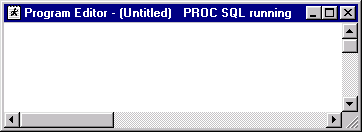 Program Editor window with message