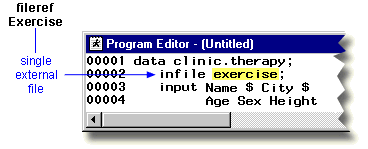 Specifying a Fileref