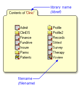 SAS data library, librefs, and filenames