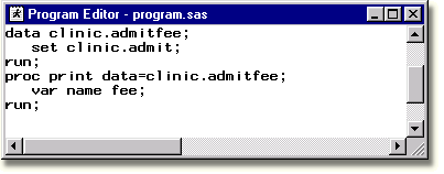 Program Editor Window