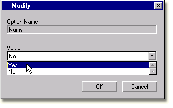 Modify Dialog Box