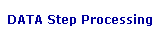 DATA Step Processing